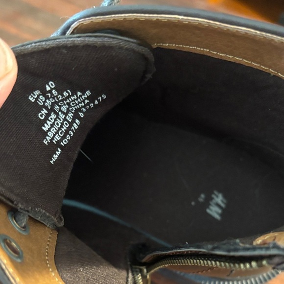 H&M Dark Brown Zip-up Ankle Boots - Picture 4 of 10